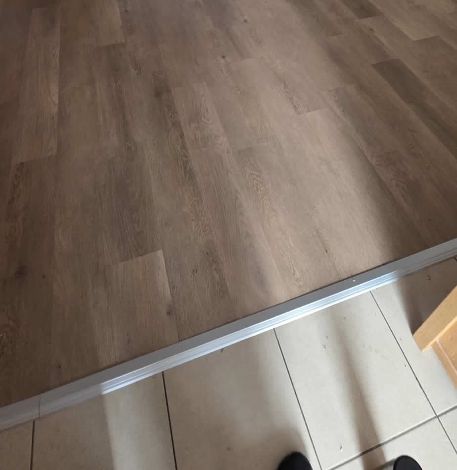 The reveal – a striking herringbone floor ready for years of family life
