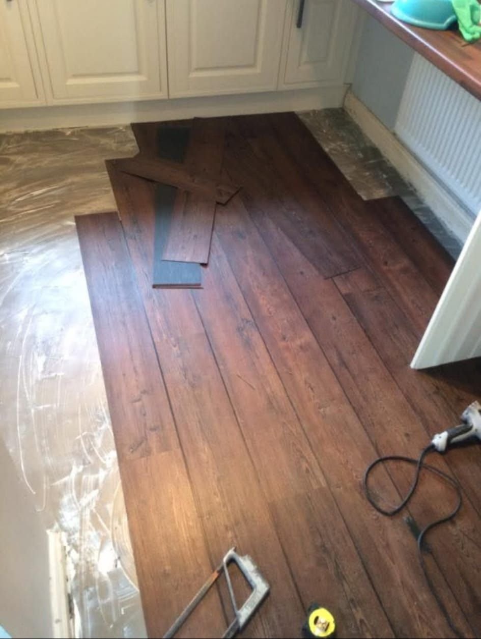 Stage Three, laying and cutting to size